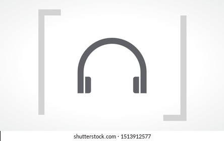 headphones icon vector. lorem ipsum Flat Design JPG