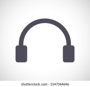 headphones icon vector. lorem ipsum Flat Design JPG