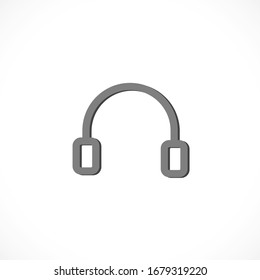 headphones icon vector. lorem ipsum Flat Design JPG