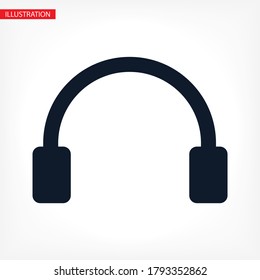 vector de icono de auriculares. lorem ipsum Flat Design JPG