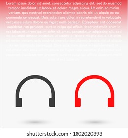 headphones icon vector. lorem ipsum Flat Design JPG