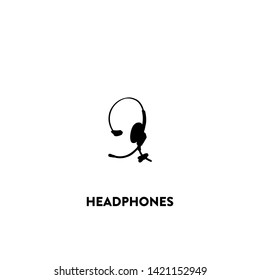 headphones icon vector. headphones sign on white background. headphones icon for web and app