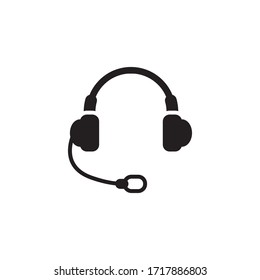 headphones icon vector symbol template