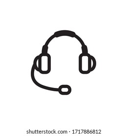 headphones icon vector symbol template