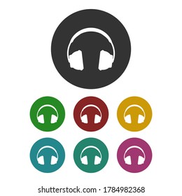 Kopfhörer-Symbol für Webdesign.