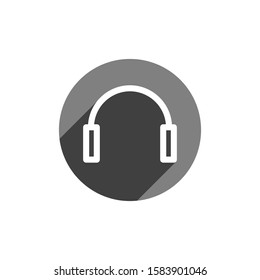 Headphones icon. Wireless headphones icon for perfect mobile and web UI designs.