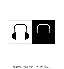 Kopfhörer Symbol Drahtlose Silhouetten. Vektorgrafik-Design. EPS 10. 