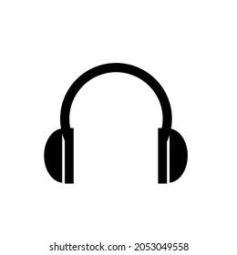 Headphones Icon.Isolated vector illustration on a white background.