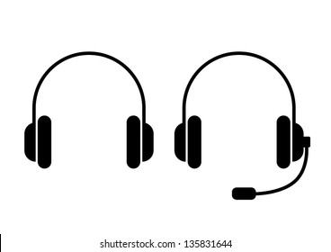 Headphones icons