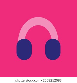 headphones icons flat design. customer service. customer support. design element suitable for website, print design or app. vector illustration. vector graphic. EPS 10