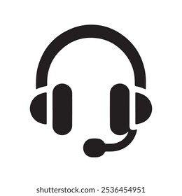 Headphones icons set. Customer service. Customer support. Design element suitable for website, print design or app. Vector illustration. EPS 10