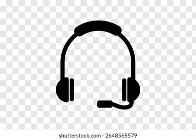 Headphones icons set. Vector illustration.  Headphones icons set. Vector illustration. Customer service or customer support headset or headphones flat vector icon for apps and websites eps 10