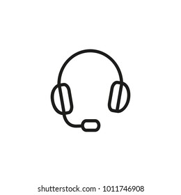 Headphones Line Icon