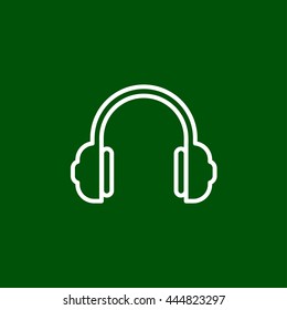 headphones line icon