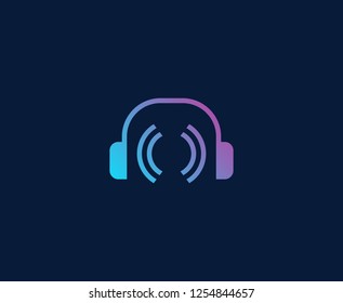 Headphones logo sound 