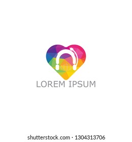 Headphones microphone music sound waves radio vector image

