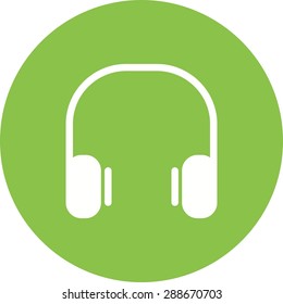 Headphones, music, computer icon vector image. Can also be used for computer and hardware. Suitable for use on web apps, mobile apps and print media.