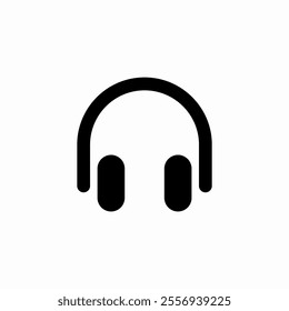 headphones music icon sign vector