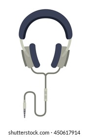 headphones music isolated icon design