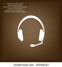 Headphones. Musical accessory. icon. vector design