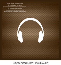 Headphones. Musical accessory. icon. vector design