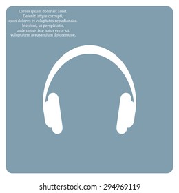 Headphones. Musical accessory. icon. vector design