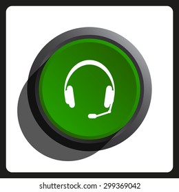 Headphones. Musical accessory. icon. vector design