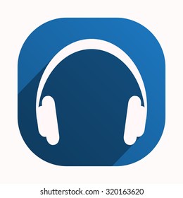 Headphones. Musical accessory. icon. vector design
