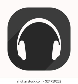 Headphones. Musical accessory. icon. vector design