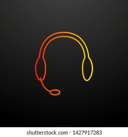 headphones nolan icon. Elements of mobile banking set. Simple icon for websites, web design, mobile app, info graphics