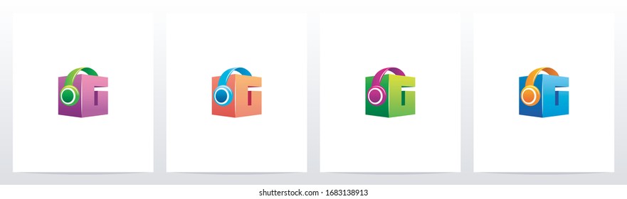 Headphones On Box Of Letter G