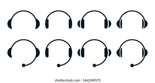 Headphones on white background. Headphones vector design.
