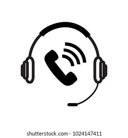 headphones and phone vector icon