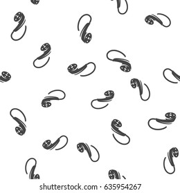 Headphones seamless pattern. Vector illustration for backgrounds