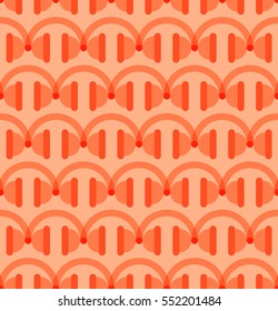 Headphones seamless pattern.Colorful music background.Vector illustration.