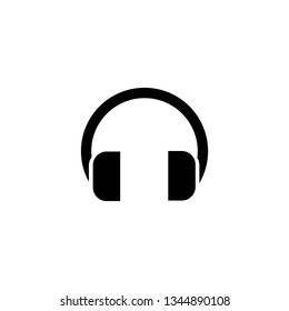 Headphones simple icon