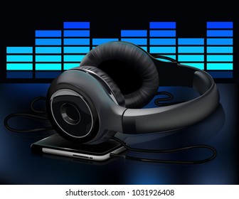 headphones with smartphone
