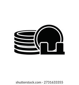 Ilustración vectorial de diseño plano del dispositivo de audio de los auriculares