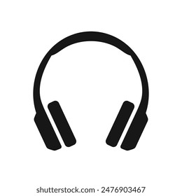 Headphones symbol. headphone simple icon. vector