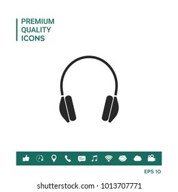 Headphones symbol icon