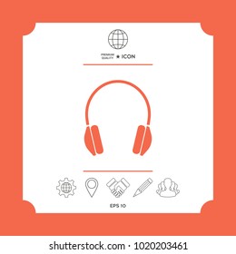 Headphones symbol icon