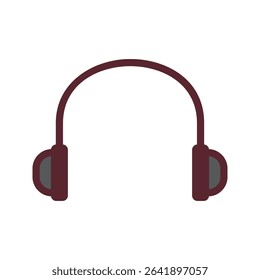 Headphones symbol. headphones icon. vector background white background simple eps 10 .icon vector aris color