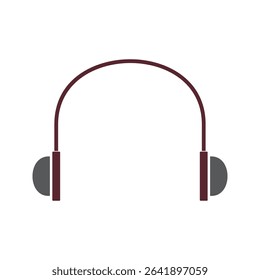 Headphones symbol. headphones icon. vector background white background simple eps 10 .icon vector aris color