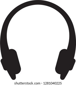 headphones vector black
