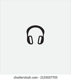 Headphones Vector Black White Stock Vector (Royalty Free) 2155037703 ...