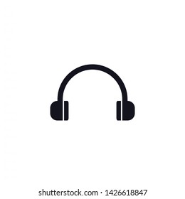 headphones vector icon 10 eps , Lorem ipsum Flat design
