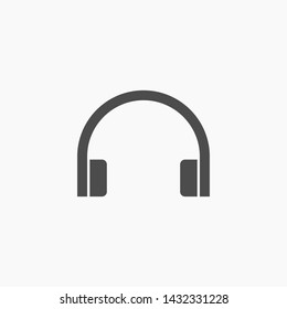 headphones vector icon 10 eps , Lorem ipsum Flat design