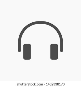headphones vector icon 10 eps , Lorem ipsum Flat design