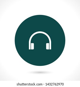 headphones vector icon 10 eps , Lorem ipsum Flat design