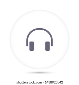 headphones vector icon 10 eps , Lorem ipsum Flat design
